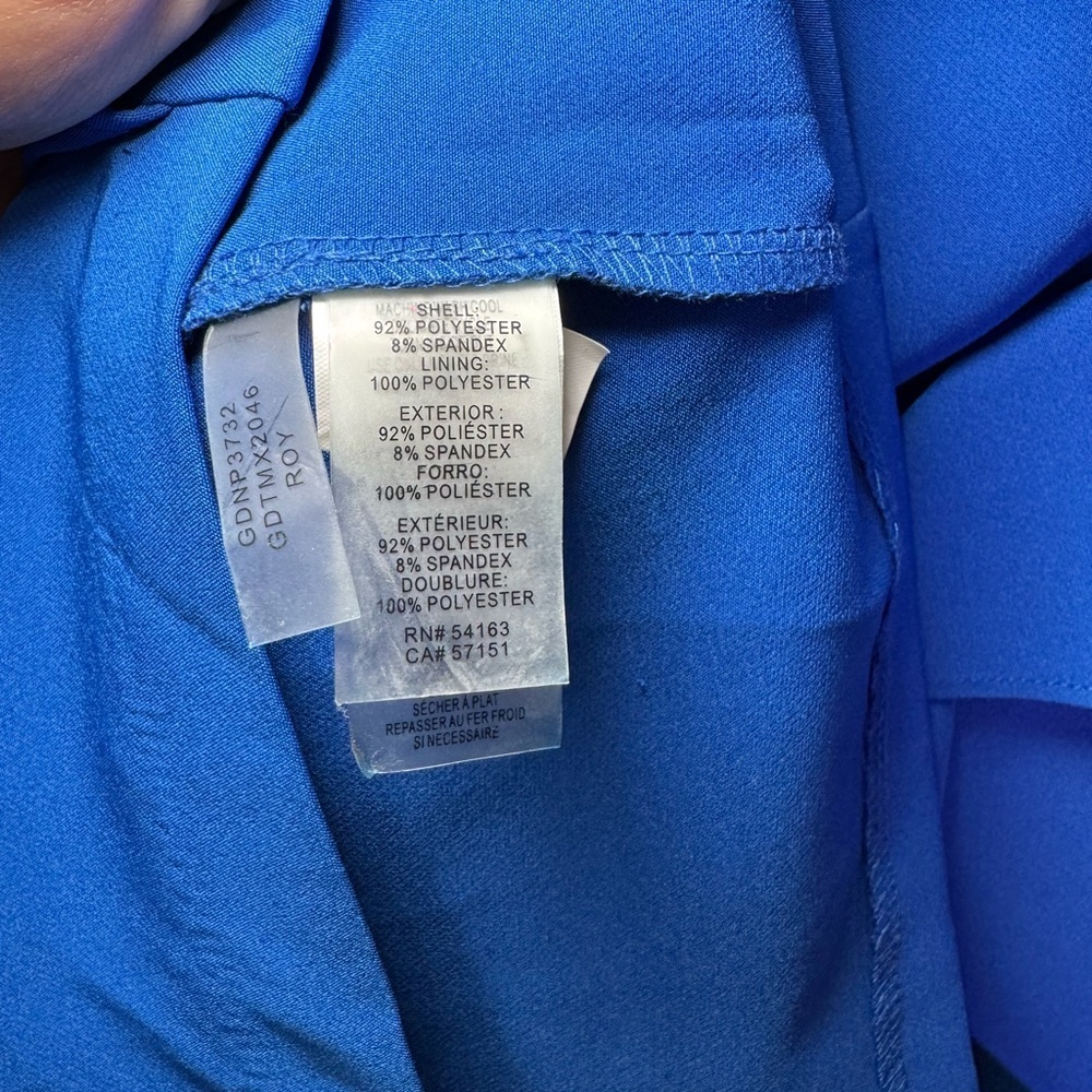 Guess Royal Blue Ruffle Mini Dress - Picture 6 of 8